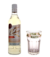 Ron Cubay Carta Blanca  , mit Mojito Glas 38%vol, 70cl (Rum)