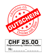 Geschenkgutschein CHF 25.00 fr Whisky, Rum, Gin und andere Spirituosen